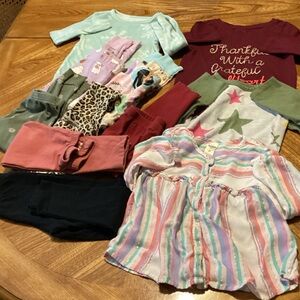 Girls Clothes Size3T, Assortment of 10 pieces,  See pictures.  Lightweight